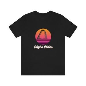 Night Rides Roller Coaster Unisex T-shirt Gift For Fan